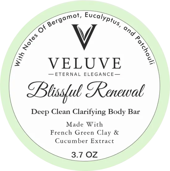 Deep Clean With French Green Clay & Cucumber Extract Bar 3.7 oz - Veluve