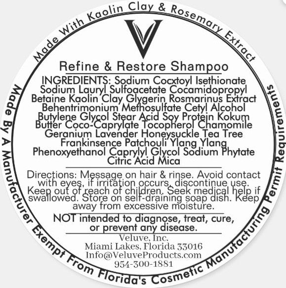 Exotic Petals Refine & Restore Artisan Shampoo Bar with Kaolin Clay & Soy Protein