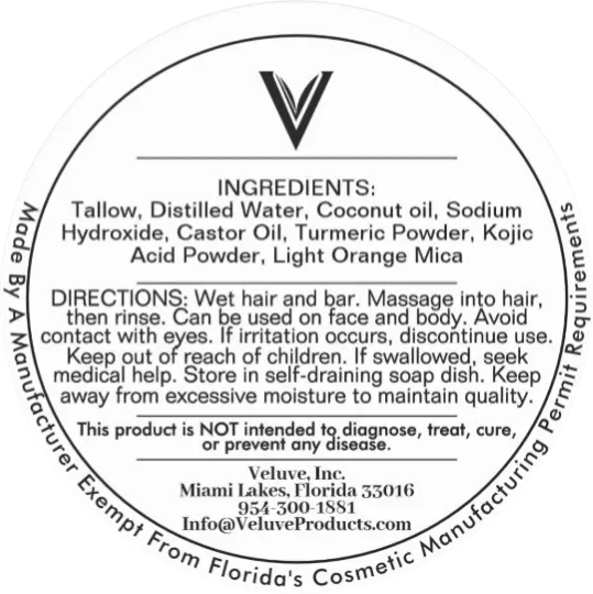 Turmeric & Kojic Whitening Bar 3.7 oz - Veluve