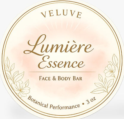 Veluve Lumière Essence Face & Body Bar | Botanical pH-Conscious Cleansing Bar