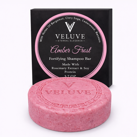 Veluve Fortifying Artisan Shampoo Bar with Rosemary & Soy Protein | Strengthening Solid Shampoo