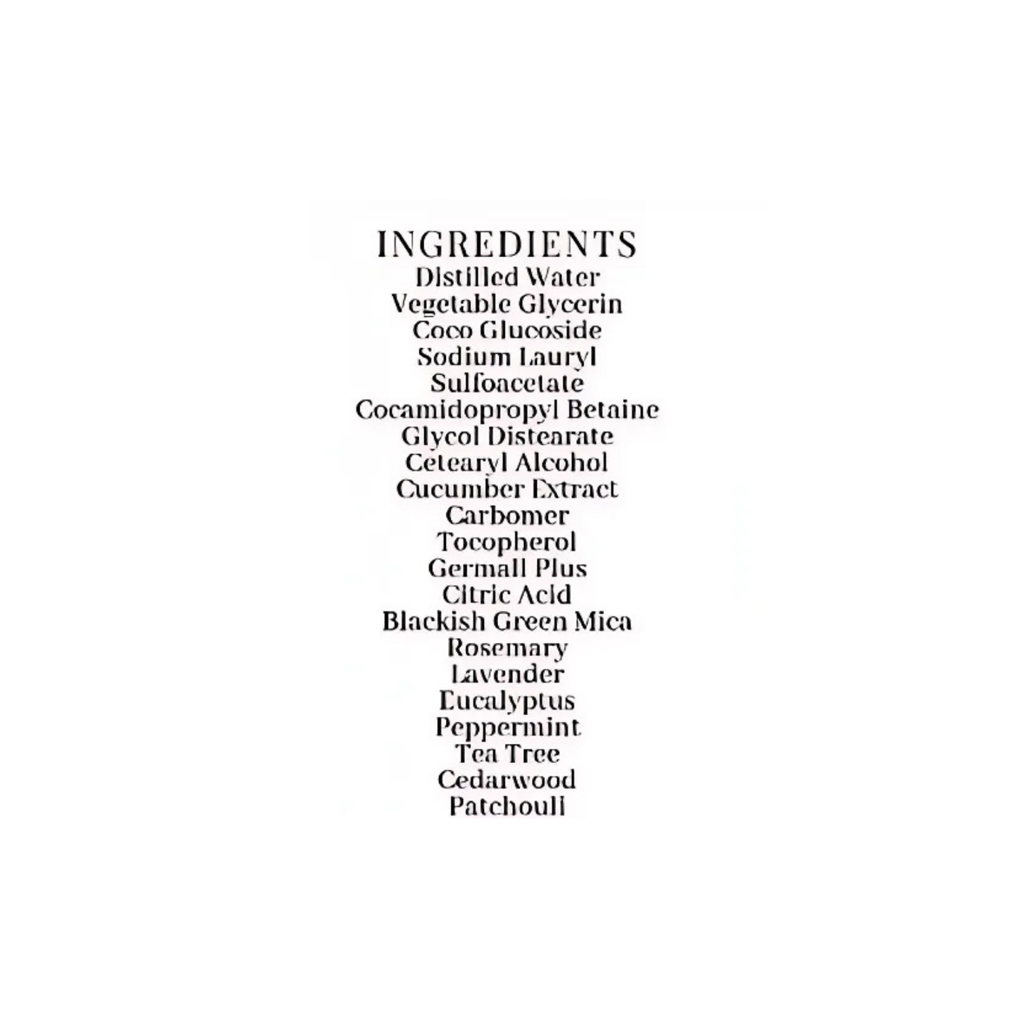 Calming Body Wash With Cucumber Extract 2 oz, 8 oz, 16 oz