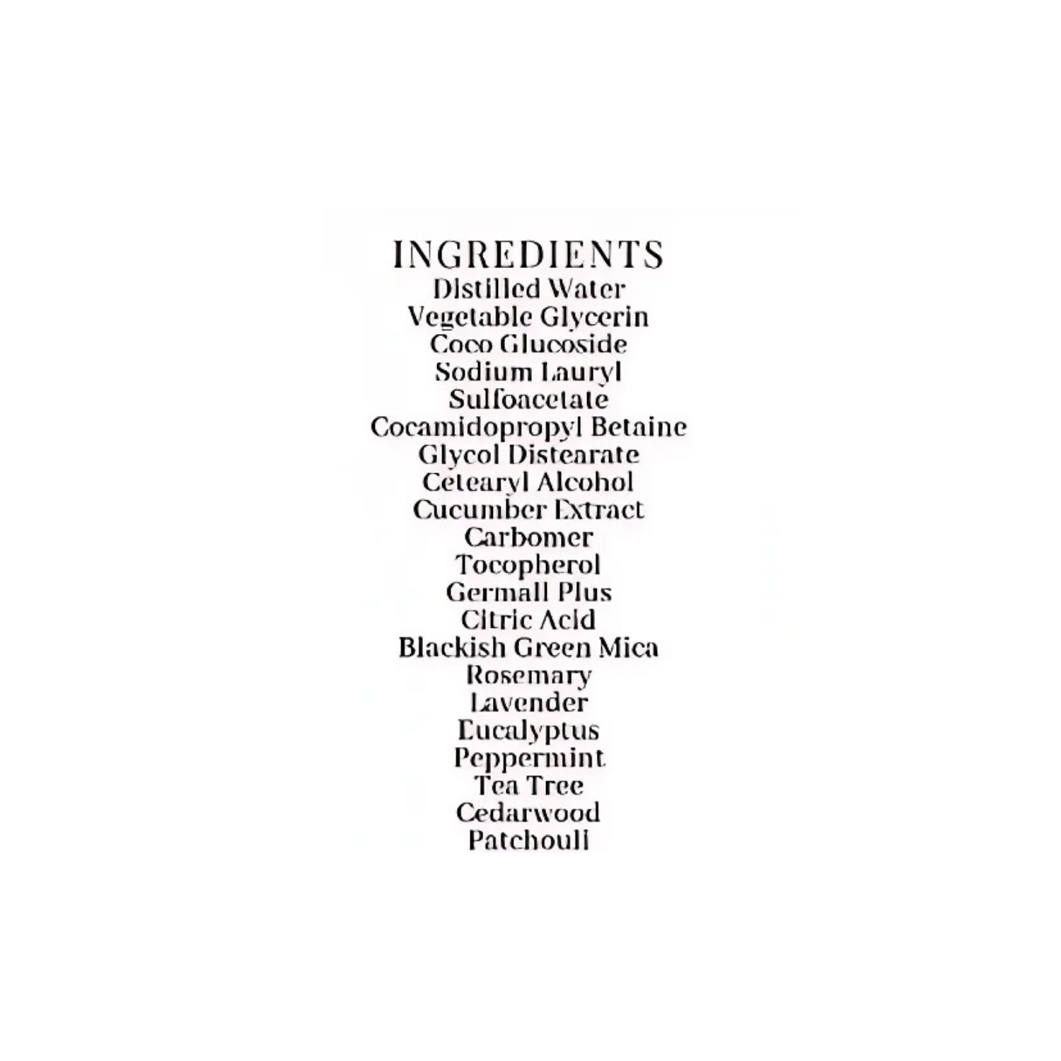 Calming Body Wash With Cucumber Extract 2 oz, 8 oz, 16 oz