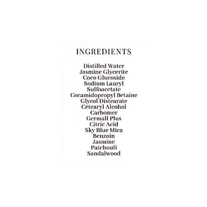 Jasminilla Body Wash With Jasmine Extract 2 oz, 8 oz, 16 oz