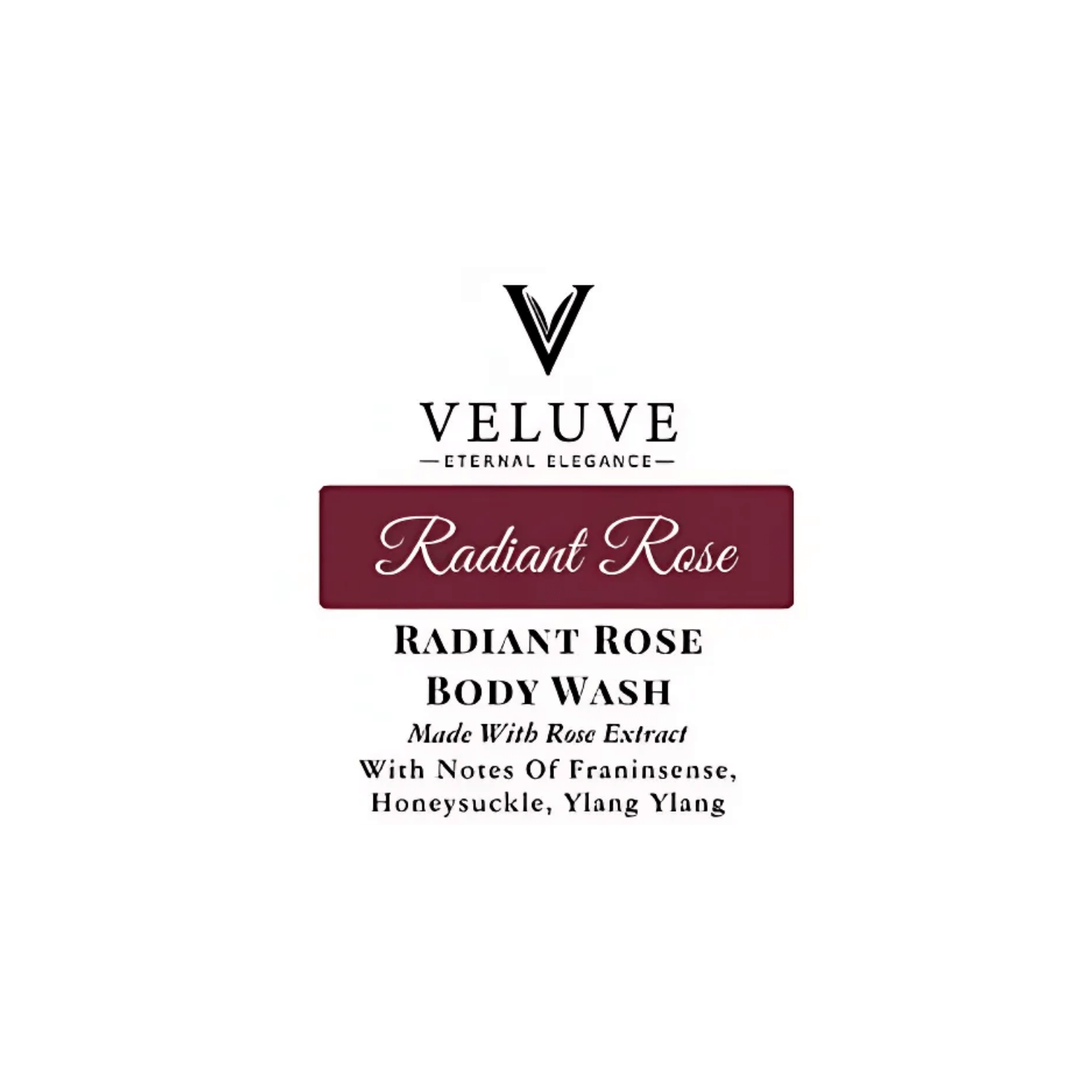 Radiant Rose Liquid Body Wash With Rose Extract 2 oz, 8 oz, 16 oz