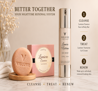 Veluve Lumière Nocturne Gel Cream | Overnight Botanical Renewal Moisturizer